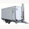 Mobile heat container and heat trailers