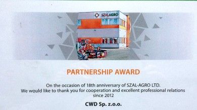 Meeting in Hungary - partnership award